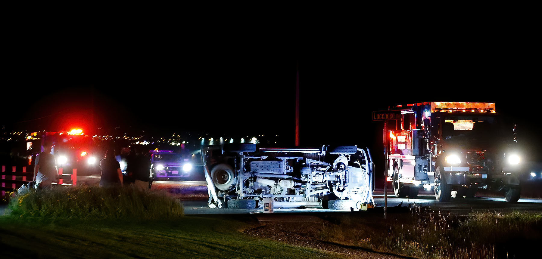 Car overturned